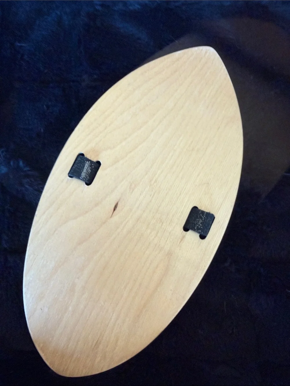 Victoria Handplane Wood Skimboard with Black Strap